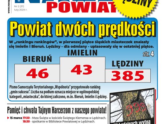 E-wydanie "Nasz Powiat" - luty 2024 wydanie specjalne LĘDZINY