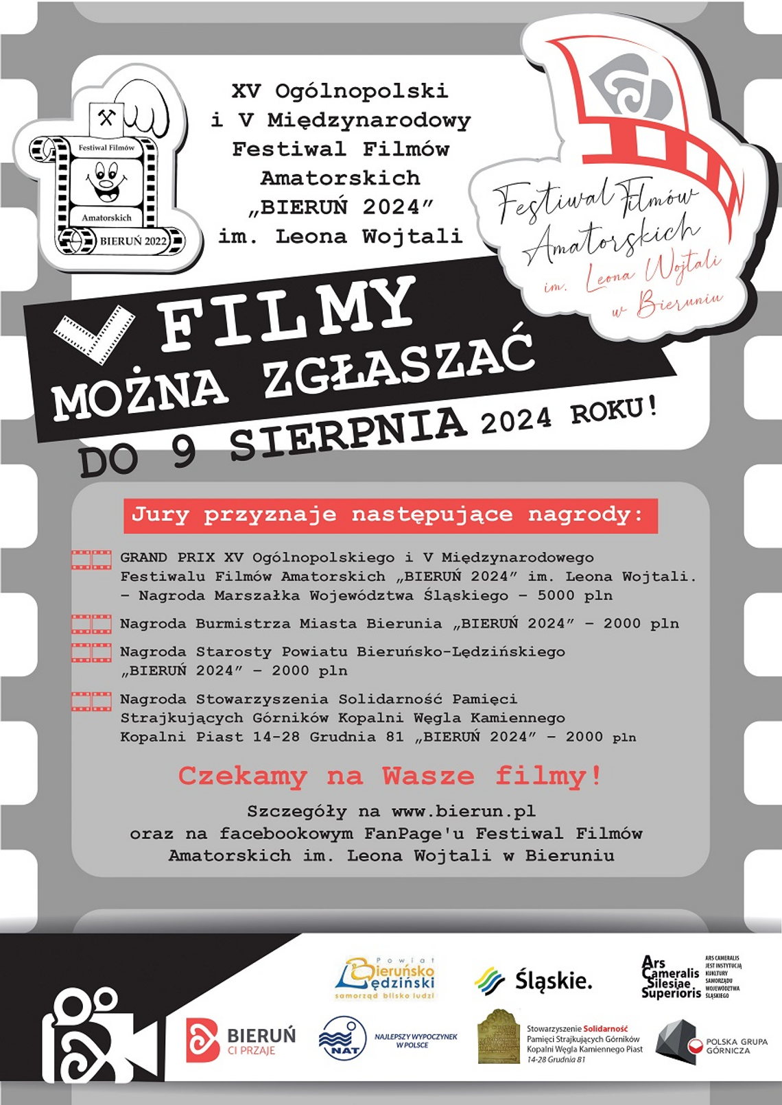 Bieruń zaprasza filmowców amatorów na jubileuszową edycję festiwalu filmów