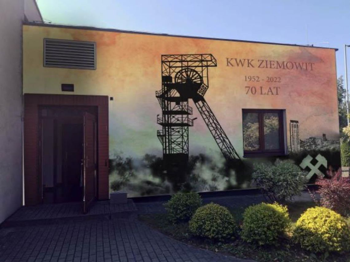  Mural na 70-lecie kopalni Ziemowit
