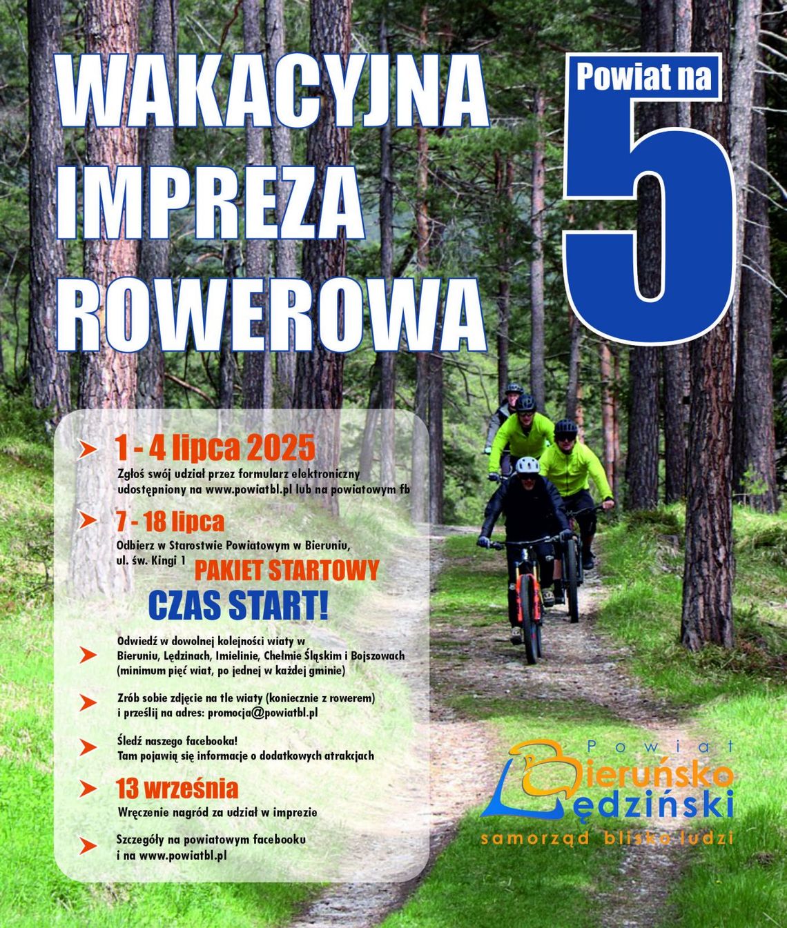Rowerowe wakacje z Powiatem na 5