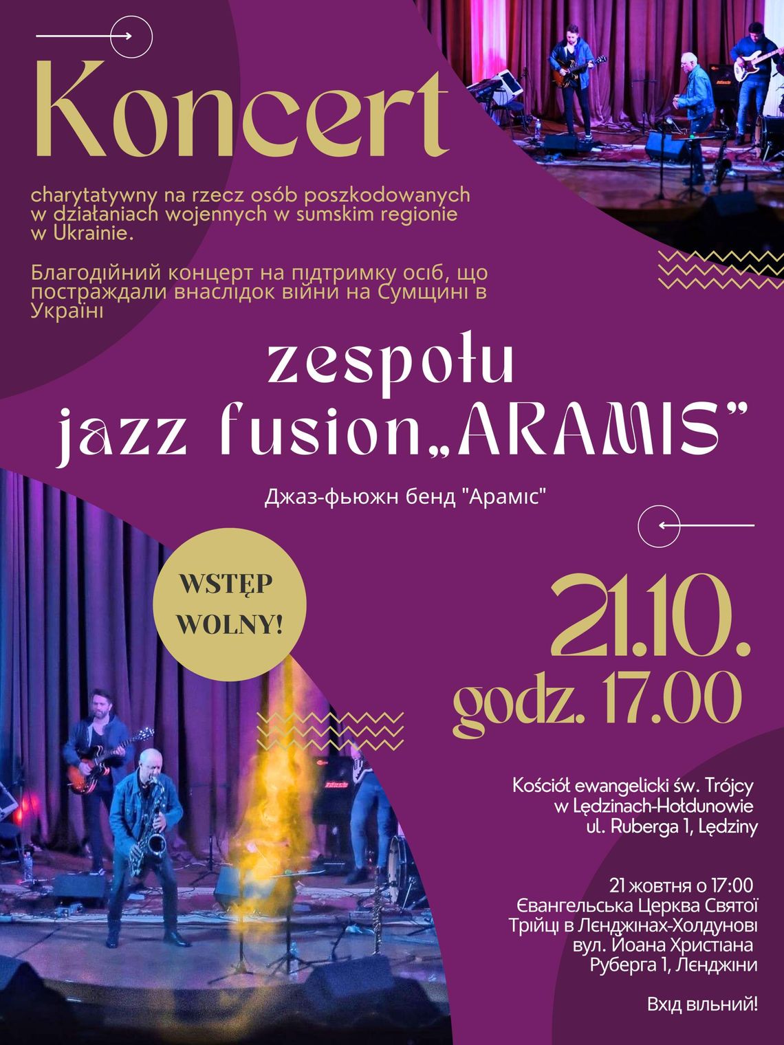 Zespół Jazz-Fusion „ARAMIS” wystąpi w Lędzinach!