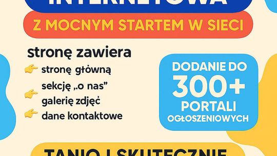 Tania strona internetowa z mocnym startem w sieci