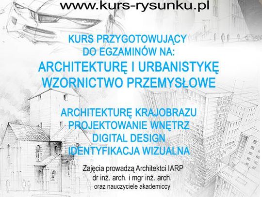 Kurs Rysunku Elipsa Architektura, zapisy rok szkolny 24/25