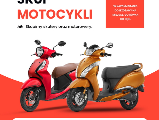 SKUP MOTOCYKLI MOTOROWERÓW SKUTERÓW QUADÓW