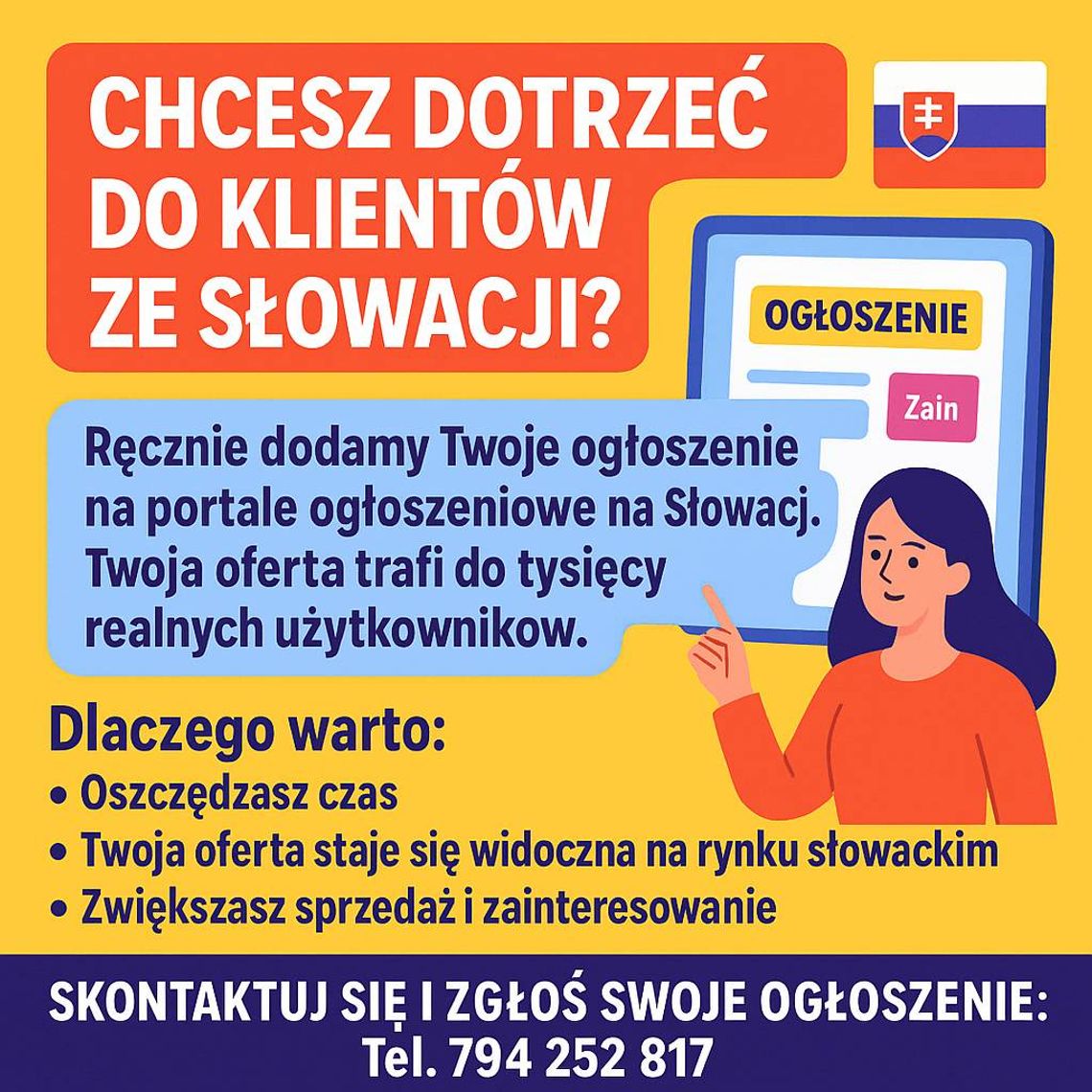 ogłoszenia na Słowacji - promocja na rynek słowacki