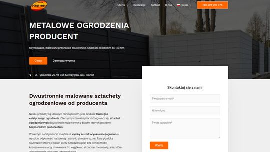 Plast-Met - metalowe ogrodzenia